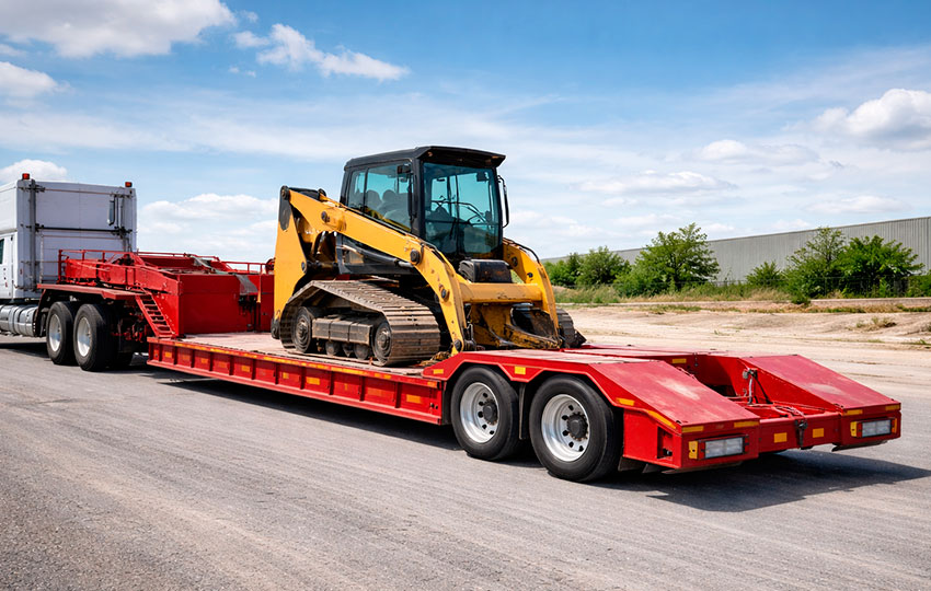 Transporte con cama baja: solución para maquinaria y cargas especiales.